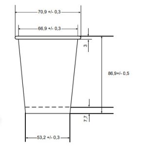 Bicchiere in Cartoncino per Cappuccino da Asporto 6 Oz Nero 180 Ml 50 Pezzi - 2