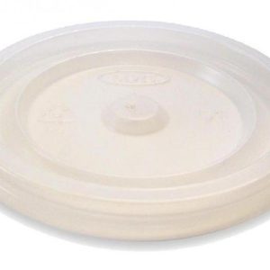 Coperchio Piano in Plastica Trasparente per Bicchieri 3 OZ Ø55 100 Pezzi
