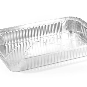 Vaschette Alluminio Rettangolare Bordo L 6 Porzioni 315x215x43 H 50 Pezzi
