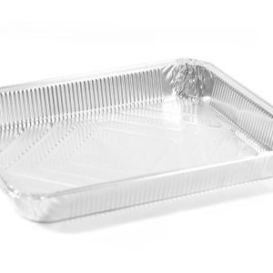 Vaschette Alluminio Bordo G senza Coperchio 12 Porzioni 397x336x51 H 40 Pezzi