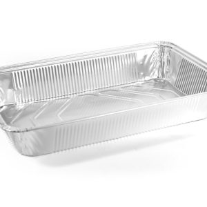 Vaschette Alluminio Bordo G senza Coperchio 4 Porzioni 226x176x36 H 100 Pezzi