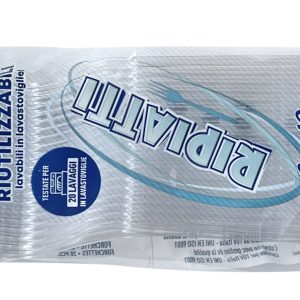 Forchetta in Plastica Trasparente Riutilizzabile 50 Pezzi