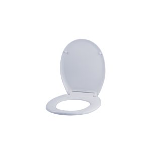 Sedile Copri WC Universale in Thermodur con Chiusura Silenziosa Bianco - 1