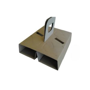 Cestino da Asporto Porta Bicchieri 4 Fori con Maniglia 150x198 MM 100 Pezzi