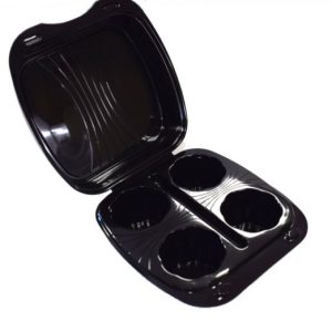 Porta caffè 4 Bicchieri Contenitore più Coperchio in Plastica per Caffè 60 Pezzi - 2