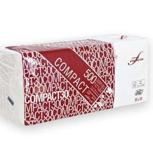 Tovaglioli Monovelo Compact 30X30 100% Pura Cellulosa 500 PZ