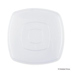 Piatto Piano Riutilizzabile Trasparente 230 mm 25 Pezzi