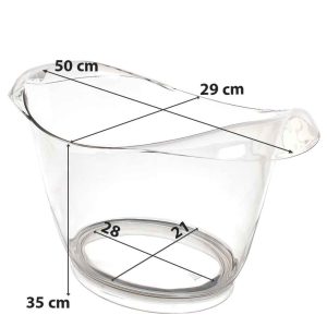 Spumantiera Suaglass "Albatros" Trasparente Infrangibile Riutilizzabile - 2