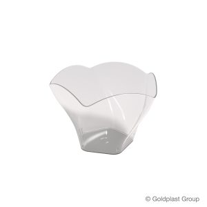 Coppetta Rose Trasparente Riutilizzabile 72x70 mm - 90 cc 25 Pezzi