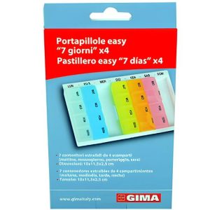 Portapillole Settimanale Easy 7 Contenitori Estraibili da 4 Scomparti - 2