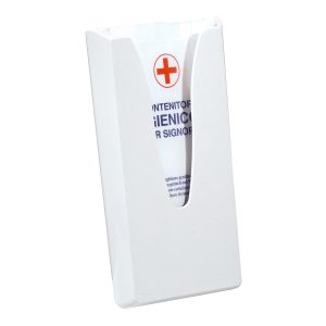 Dispenser Sacchetti Igienici in ABS Bianco Milady Plus Capacità 60 Sacchetti