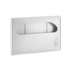 Dispenser Carta Copriwater per Igiene in ABS Bianco Capacità 250 Fogli a 1/2