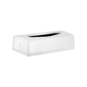 Dispenser Veline Facciali Milleusi in ABS Bianco da Appoggio o da Parete 14x7x27