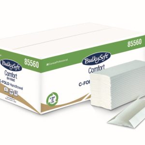 Asciugamani Piegati a C Pura Cellulosa per Dispenser 2 Veli 31x23 Cm 3060 Pezzi