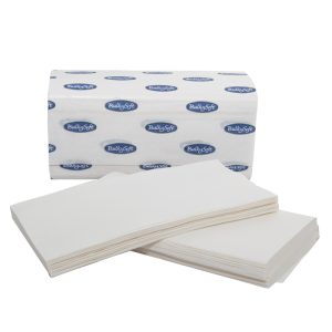 Asciugamani Piegati a V in Pura Cellulosa per Dispenser 2 Veli 21x21 3000 Pezzi - 2