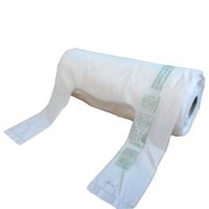 Shopper Mini con Manici Biodegradabile Compostabile 22+12x50 Rotolo 200 Pezzi - 2