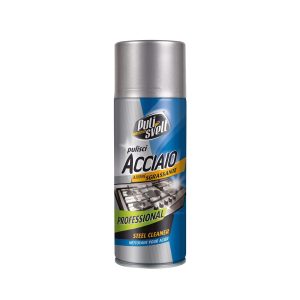Pulisci Acciaio Azione Sgrassante per Cucina e Superfici in Acciaio Inox 400 Ml