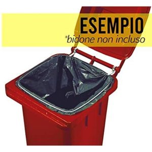 Anello Fermasacco in Acciaio Zincato per Bidone Raccolta Differenziata 120 LT - 2