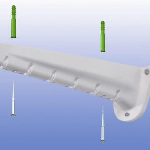 Stendibiancheria a Saliscendi a Parete e Soffitto in Acciaio Plastificato 120 Cm - 2