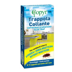 Copyrtrap Trappola Collante pronta all'uso per Scarafaggi set da 5 Pezzi