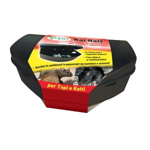 Kat Ratt Contenitore per Esche Rodenticide con forma Angolare