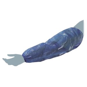 Coprimanica Monouso Blu in LdPe 100 Pezzi - 1