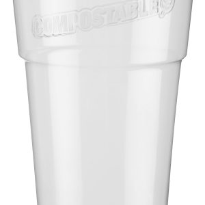 Bicchiere in PLA Biodegradabile Trasparente 400 CC Tacca 0,3 L 50 Pezzi