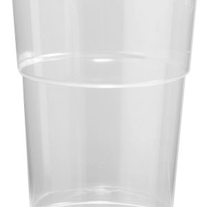 Bicchiere 250 CC Trasparente in Polipropilene Infrangibile Tacca 0,2 L 50 Pezzi
