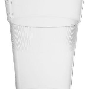 Bicchiere 630 CC Trasparente in Polipropilene Infrangibile Tacca 0,4 L 50 Pezzi