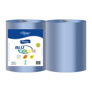 Bobina Industriale 3 Veli Cellulosa Blu 800 Strappi 192 Mt 2 Rotoli - 1