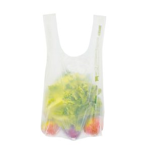 Shopper Medie con Manici Biodegradabile Compostabile 22+12x60 Rotolo 200 Pezzi - 1