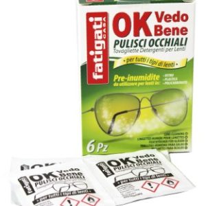 Salviette Pulisci Occhiali e Lenti OK Vedo Bene 6 Pezzi - 1
