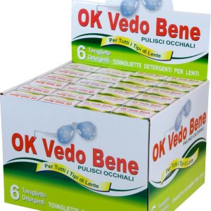 Salviette Pulisci Occhiali e Lenti OK Vedo Bene 6 Pezzi - 2