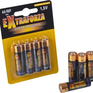 Batteria Stilo Alcalina AA 1,5 V Extra Durata 4 Pile