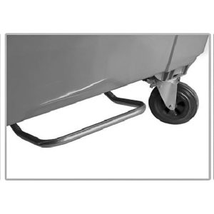 Pedale + Aste In acciaio Zincato per Bidone Industriale carrellato 770 LT - 2