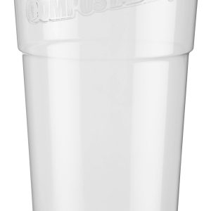 Bicchiere in PLA Biodegradabile Trasparente 500 CC Tacca 0,4 L 50 Pezzi