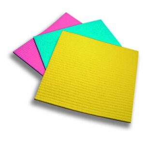Panno Spugna Lavasciuga in Cellulosa Colori Assortiti 5 Pezzi