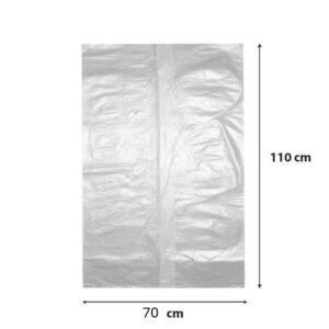 Sacchi Biodegradabili 70x110 Bianchi 110 LT Rotolo da 10 Pezzi - 2