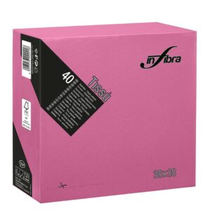 Tovaglioli Vari Colori Tissù 38x38 2 Veli Punta a Punta Pura Cellulosa 40 PZ - 10