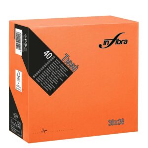 Tovaglioli Vari Colori Tissù 38x38 2 Veli Punta a Punta Pura Cellulosa 40 PZ - 2