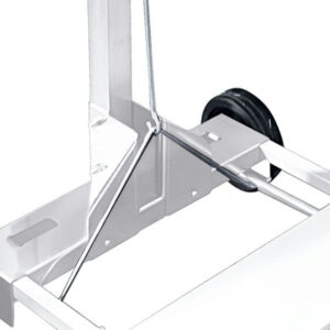 Portasacco Mobile Inox 110L  Con Pedale HACCP, Coperchio e Ruote Anti-Traccia - 2