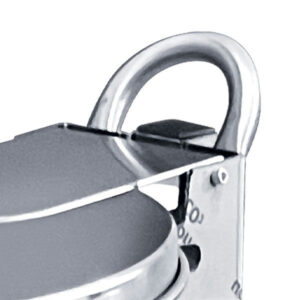 Portasacco Mobile Inox 110L  Con Pedale HACCP, Coperchio e Ruote Anti-Traccia - 3