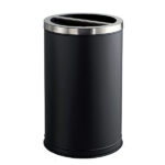 Cestino Raccolta Differenziata 2x50L Metallo Verniciato Coperchio Inox Satinato