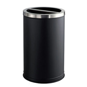 Cestino Raccolta Differenziata 2x50L Metallo Verniciato Coperchio Inox Satinato