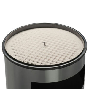 Posacenere Gettacarte Inox 50L  Con Griglia e Secchio Interno Galvanizzato - 2