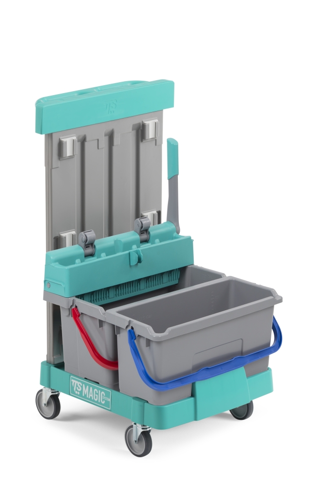 TTS Mini Magic 160B7 Carrello Lavaggio Compatto con Strizzatore e 2 Secchi
