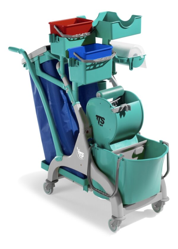 TTS Nick Star 126 Carrello Lavaggio Ergonomico con Strizzatore a Rullo e CAM