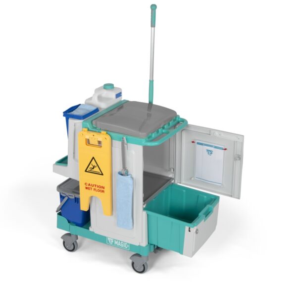 TTS Magic System 850V Carrello Chiuso con Raccolta 90L e Sistema Lavaggio