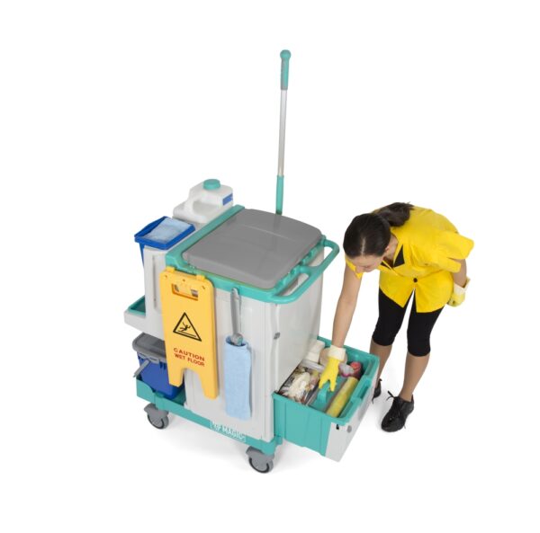 TTS Magic System 850V Carrello Chiuso con Raccolta 90L e Sistema Lavaggio