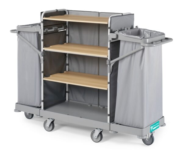 TTS Green Hotel 925 Carrello Housekeeping con Portasacchi Pieghevoli<br />